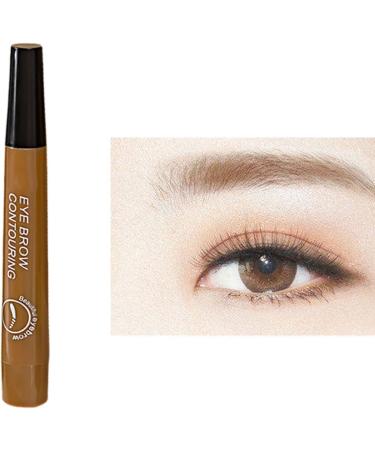 Eyebrow Pen Eye Brow Pencils for Women with 4-Fork-Tip Create Natural Hair-Like Brows Microblading Eyebrow Pen (Khaki) - Buy Online on GoSupps.com