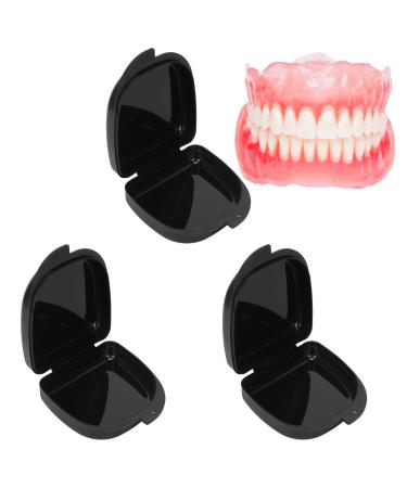3 Pack Dental Storage Case Individually Sealed Denture Box Travel Mouthguard Storage Container