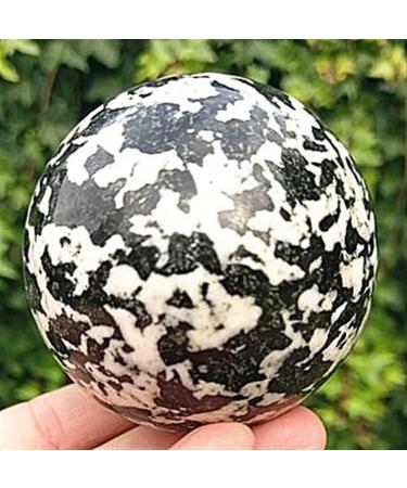 Natural Crystal Rough Home Decoration 50mm Natural Quartz Crystal Black Tourmaline and Quartz Ball Ground Crystal Reiki Stones