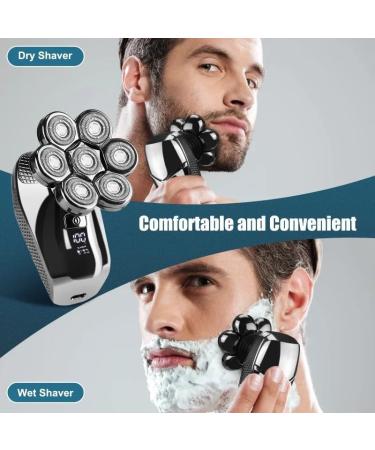 5 in 1 Head Shavers for Bald Men - Cordless Waterproof Electric Razor with LED Display | Ultimate Grooming Kit - Buy Online on GoSupps.com