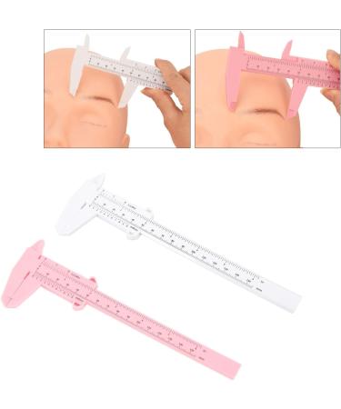 10PCS Clear Scale Eyebrow Stencil Microblading Ruler for Precise and Symmetrical Eyebrow Shape Measuring Tool - Buy Online on GoSupps.com