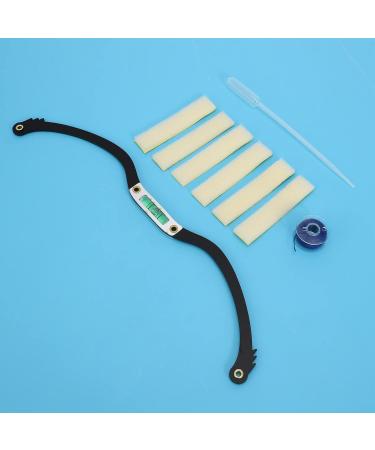 dinio Microblading Eyebrow Ruler Permanent Makeup Eyebrow Line Ruler with Mapping String for Brow Microshading Maker Black - Buy Online on GoSupps.com