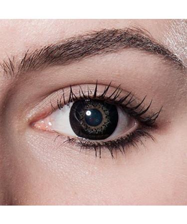 Matlens - Trendy Black Big Eyes Circle Contact Lenses | WPM-500 | Includes Case & 50ml Care Solution | 4.5 Dioptria | International Shipping Available - Buy Online on GoSupps.com