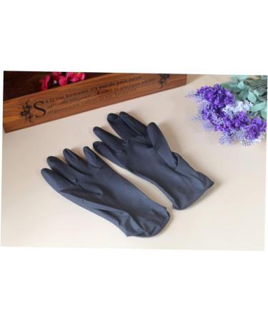 Vaguelly 10pi ces Kit Moufles De Protection Noirs Latex R utilisables Pour Teinture Capillaire Et Soins Salon Professionnel - Buy Online on GoSupps.com