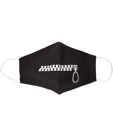 Stylbreaker women cotton fabric mask in single -colored with different motifs double -layered washable community mask 08040007 zipper - black - Buy Online on GoSupps.com