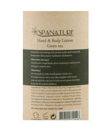 Spanature Green Tea Hand & Body Lotion 750ml - Moisturizing & Nourishing Skin Care from Korea - Buy Online on GoSupps.com