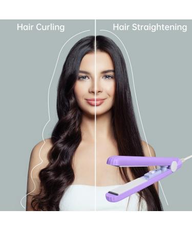 Mini Flat Iron for Thin Hair - Purple Hair Straightener | Travel-friendly & Stylish - Buy Online on GoSupps.com
