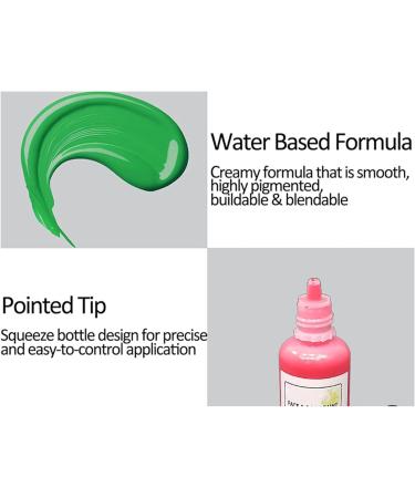  LearnLyrics Body Paint Kit Washable Makeup Set with 6 Shades Colorful Cosplay Palette Non-Toxic Pigmented Cream Water-Activated Cosmetic | Party Face Paint Kit - Buy Online on GoSupps.com