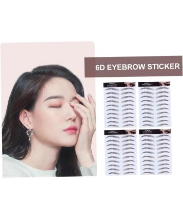 FOMIYES 12 Pcs Eyebrow Stickers 4d Eyebrow Tattoos Brown Eyebrows Stick on Eyebrow Tool 6d Makeup Tools Hair - Buy Online on GoSupps.com
