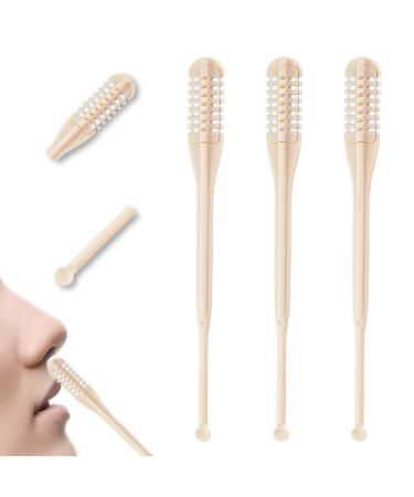 2 in 1 Nasal Hair Cutter with Earpick 360 Rotating Manual Nose Hair Trimmer Nostril Hair Removal Knife for Women Men