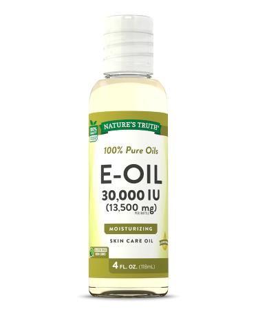 Nature's Truth Vitamin E Oil for Skin 30 000 IU | 100% Pure | 4 oz | Lemon Scented | GC/MS Tested