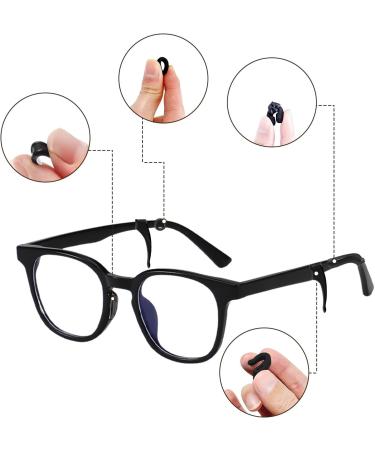 Euppsiiu Anti-Slip Silicone Glasses Holders 52 Pairs of Silicone Nose Pads & Elastic Earrings for Sunglasses Reading & Sports Glasses (4 Colors) - Buy Online on GoSupps.com