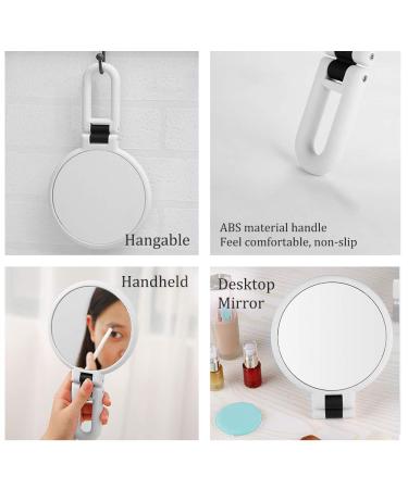 15x Magnifying Handheld Mirror - Double Sided Travel Folding Makeup Mirror - Buy Online on GoSupps.com