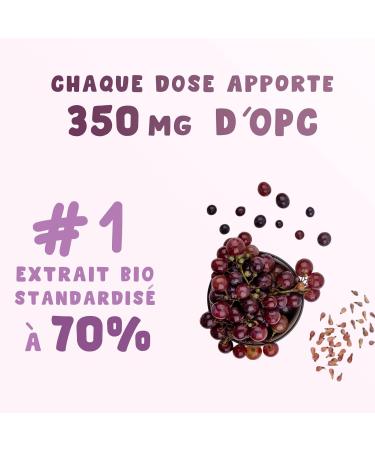 Antioxydant (120 g lules - 2 4 mois) BlO | 70% d'OPC | Extrait de P pins de Raisin | Premium & Vegan | Garanti sans produits chimiques | Compl ment alimentaire Polyph nols | anti oxydant puissant - Buy Online on GoSupps.com