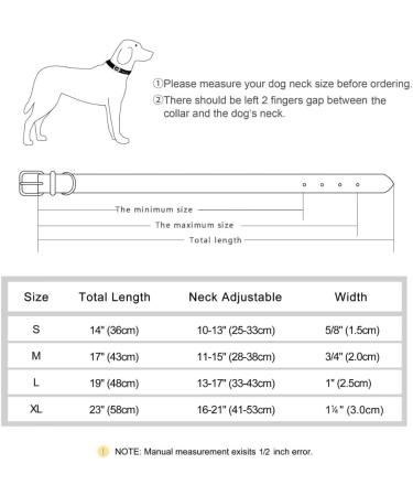 Beirui Soft Padded Leather Dog Collar - Comfortable & Durable for Small Medium & Large Dogs - Pink - High-Quality Alloy Fittings - Adjustable Neck Size 25-33 cm - Buy Online on GoSupps.com