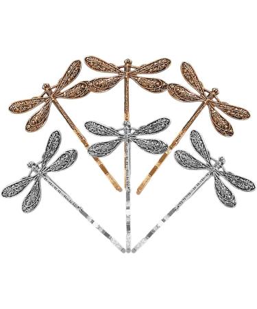 FRCOLOR 6 Pieces Vintage Dragonfly Hair Clips Dragonfly Hair Pins Dragonfly Hair Pins Side Clips Dragonfly Hair Clips For Women - Buy Online on GoSupps.com