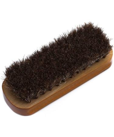Shoe Brush Wooden Horsehair Brush Natural Leather Soft Polishing Tool Polishing Shoe Brush Bristle Tool Cleaning Shoe Brush Brush Onecolor - Buy Online on GoSupps.com