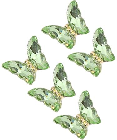 1Bag Butterfly Rhinestones 3D Fashionable Craft Accessories Embellishment For Decoration Green H098 - Buy Online on GoSupps.com