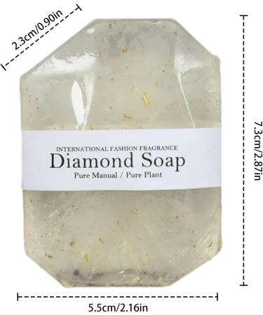 Gemstone Soap Handmade Gemstone Soap - Natural Moisturizing Gentle Bar Soap with Gold Leaf | Cleansing Moisturizer Bath Soap Scented Body Soap - Buy Online on GoSupps.com