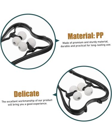 Gleavi 5-St Cervical Spine Neck Massager - Deep Acupuncture Relief Device | Manual Neck Roll & Multifunctional Massage Balls Tension Relief & Relaxation (5pcs Black) - Buy Online on GoSupps.com