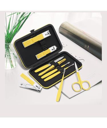 Nail Clippers Set Nail Clippers Set Sharp Nail Clippers Built-in Nail File 9 Pieces of Household Black Yellow Man and Woman (Color : A) - Buy Online on GoSupps.com
