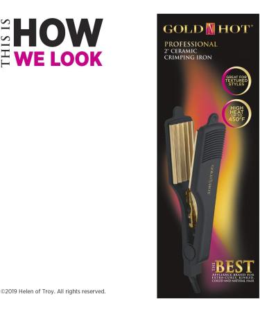 Gold N Hot Professional Ceramic 2 Hair Crimper Iron - Original Version - Buy Online on GoSupps.com