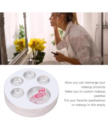 Empty Eyeshadow Plate 5 Grids DIY Refillable Eyeshadow Storage Box for Blush Brow Powder - Buy Online on GoSupps.com
