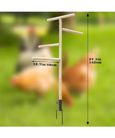 Buy Generic Boden Chicken Rod - Outdoor Poultry Stand & Enrichment Toy for Chickens Parrots & Nymphensitties | Perfect for Playgrounds - Buy Online on GoSupps.com