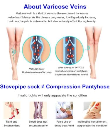 Shop Varicose Veins Compression Pantyhose 20-30 mmHg - Closed Toe Support Hose Black Small | International Shipping Available - Buy Online on GoSupps.com