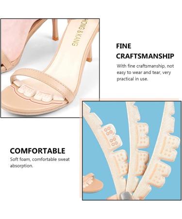 Happyyami 6 Pairs High Heel Cushions Forefoot Pads & Comfort Shoe Inserts for Women | Anti-Wear Beige Cushioning for High Heels - Buy Online on GoSupps.com