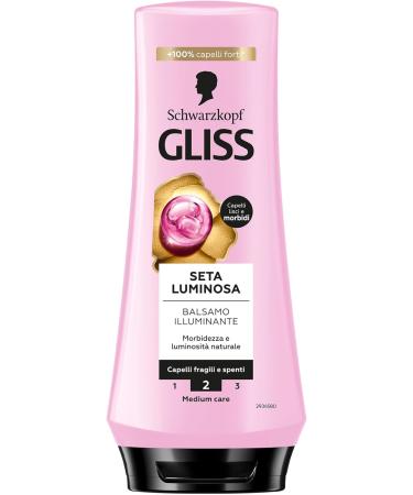  Gliss Schwarzkopf Gliss Soie Lumineuse Brightening Conditioner 6 Packs of 200 ml Restructuring and Protecting Conditioner with Ceramic and Silk Products for Brittle and Dull Hair - Buy Online on GoSupps.com