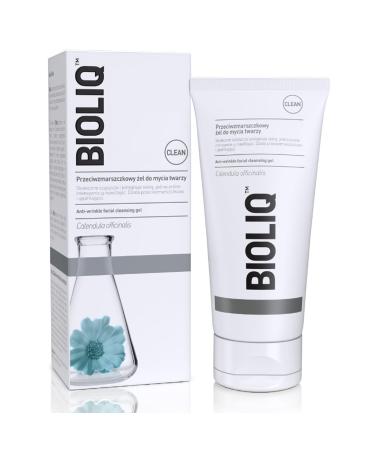 Bioliq - Clean Anti-Wrinkle Facial Cleansing Gel with Marigold Extract and Hyaluronic Acid - Hydration Wrinkle Prevention Skin Firming - 125 ml