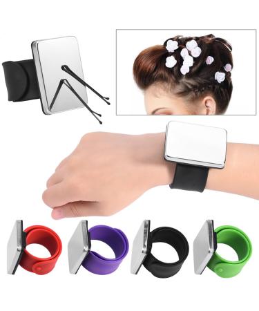 Magnetic Hair Clip Holder Bracelet - Stylish Hairpin Collector & Accessory in Red Black Green Purple - Buy Online on GoSupps.com