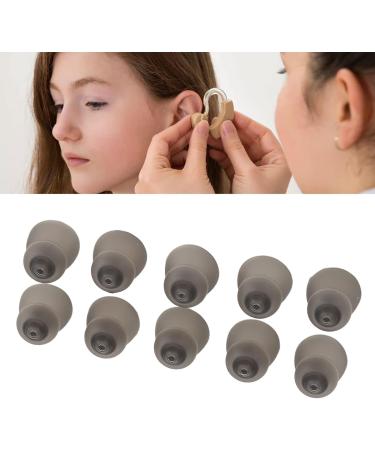 Sound Amplifier Dome - 10 Static-Free Hearing Aid Earmolds (9mm) for Hearing Impairment Replacement - Black - Buy Online on GoSupps.com