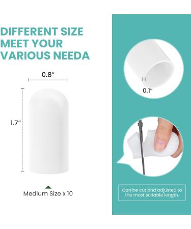 Welnove Toe Caps & Protectors - 10 Pack Silicone Toe Sleeves for Pain Relief & Protection from Corns & Calluses (Small - Buy Online on GoSupps.com