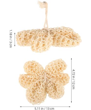 FRCOLOR Natural Loofah Bath Sponge - Exfoliating Body Scrubber & Soft Shower Pouf for Men Women & Kids - Buy Online on GoSupps.com