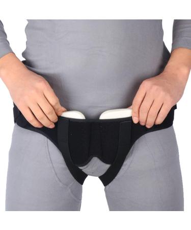 Buy Central Fragment Band & Adjustable Inguinal Break Belt for Men | Intestinal Support Foam Cushions (Black) - Buy Online on GoSupps.com