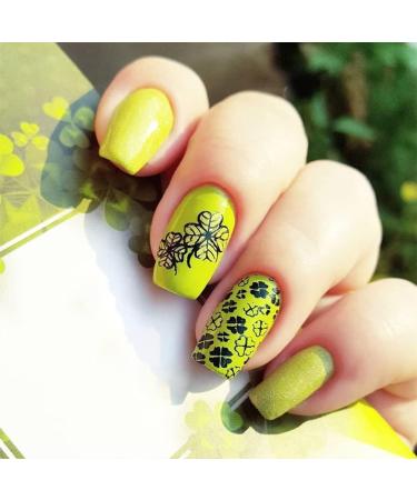 EXCEART Nail Art Stamp Set - 2pcs Patrick's Day Stamping Templates for Manicure | Metal Nail Printing Plates - Buy Online on GoSupps.com