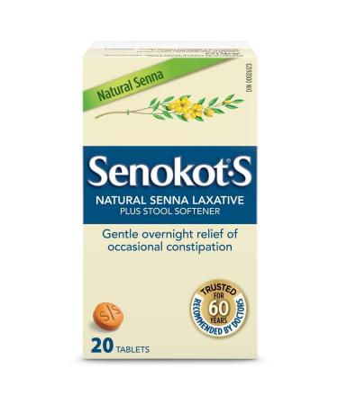 Senokot-S Laxative Tabs Size 30ct 30 Count (Pack of 1)