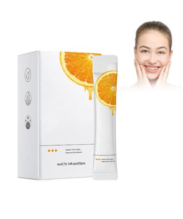 20 pieces vitamin C mask orange cleansing mask nourishing & moisturizing soft skin mask pore cleansing skin lightening reducing fine lines