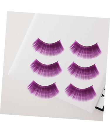 POPETPOP 9 Pairs Fake Eyelashes Dreses Purple Mascara Flash Halloween Eyelashes Clothing Magnetic Suite - Buy Online on GoSupps.com