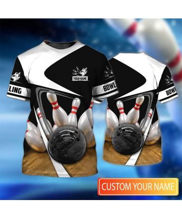 Personalized Bowling 3D Shirt with Custom Team Name - Sport All Over Print Shirt for Men and Women - Multicolor - Buy Online on GoSupps.com
