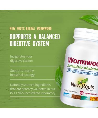 NEW ROOTS HERBAL Wormwood Capsules - 100% Natural Digestive Support Appetite Control & Intestinal Balance - Non-GMO & Gluten Free - Buy Online on GoSupps.com
