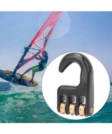   3 Wheel Rigging Pulley Hook, Aluminium Alloy Windsurf Pulley Hook, Windsurfing Accessories Surfing for Sail Outdoor Use Windsurfing