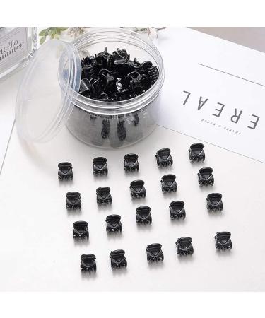 Queta 100 Pieces Mini Black Hair Clips - Durable Plastic Hair Clips for All Hair Types | International Shipping Available - Buy Online on GoSupps.com