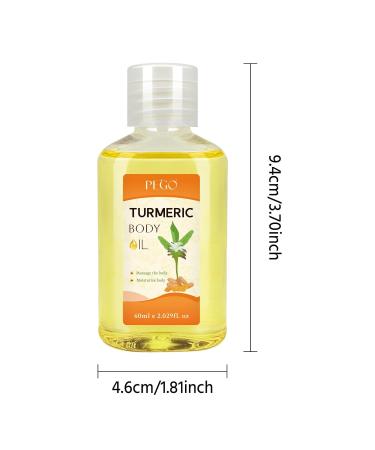 PEGO Turmeric Body Oil for Adults,Deep Moisturizing Massage Oil,Multi-Use for Face, Leg, Body, Hair Care, Foot & Buttock, Natural Turmeric Infused for Dry Skin Reliefs (2Pack) 2.03 Fl Oz (Pack of 2) - Buy Online on GoSupps.com