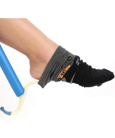 Simple Dressing Solutions: Caoqao Sock Helper for Seniors & Pregnant - Sky Blue One Size Tool for Easy Sock Pulling - Buy Online on GoSupps.com