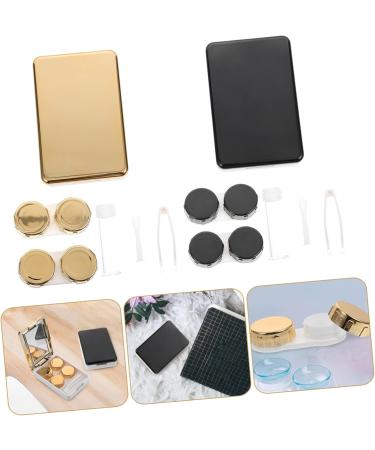 Ultechnovo Mirror Color Glasses Box & Cleaning Kit - Practical Contact Lens Container Set for Cosmetics - International Shipping Available - Buy Online on GoSupps.com