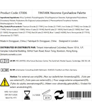 Shop Neonme Eyeshadow Palette | 18 Fluorescent Colors for Vibrant Eye Makeup - Glitter Matte & Shimmer - Buy Online on GoSupps.com