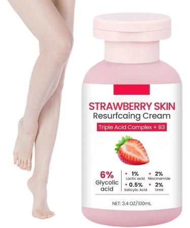  Gupcaqosjw Strawberry Skin Lotion | 100ml Body Scrub Strawberry Skin Cream For Legs - Softening Moisturizing Body Lotion For Chicken Neck Arms Legs Face - Buy Online on GoSupps.com